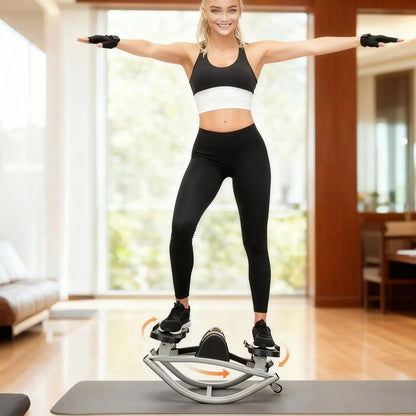 Rock Stepper Exercise Machine Legs Glutes Abs Workout Portable Silent Lateral Stepper Machine for Home Apartment Office Gym