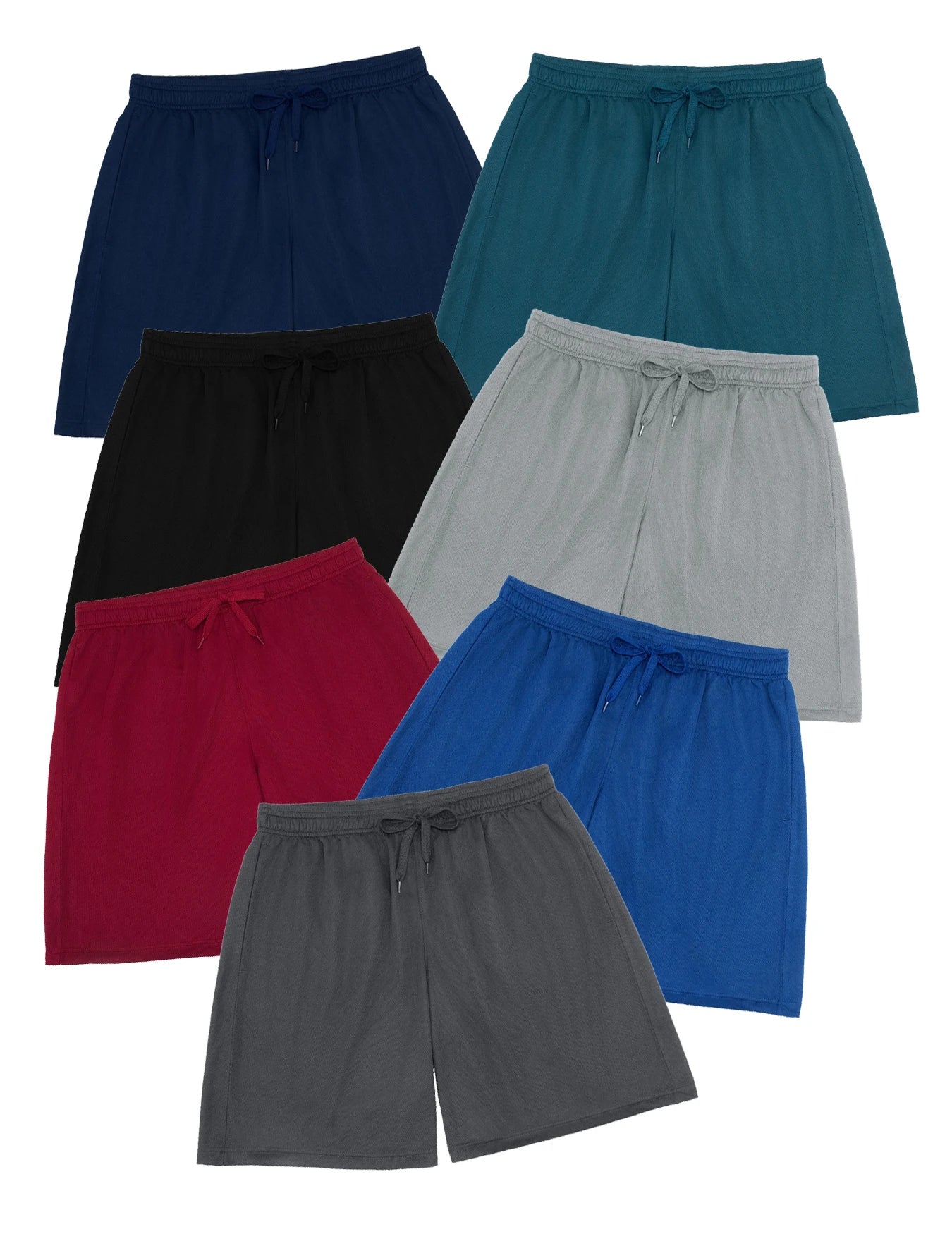7 piece men's quick drying breathable fitness shorts