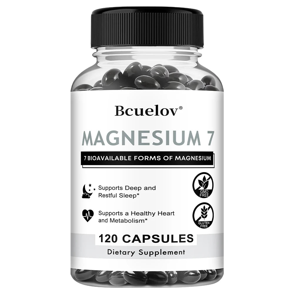 7 in 1 Magnesium Complex, High Absorption, Supports Energy, Relaxation, Promotes Healthy Sleep, Helps Muscle Support Supplements