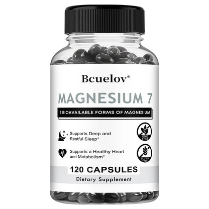 7 in 1 Magnesium Complex, High Absorption, Supports Energy, Relaxation, Promotes Healthy Sleep, Helps Muscle Support Supplements