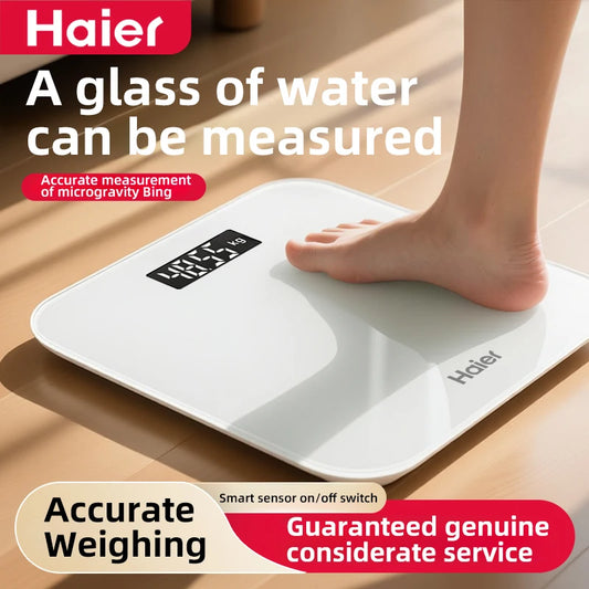 Haier Weight Scale Household High-Precision Small Digital Scale Rechargeable Human Body Weight Loss Special Weighing Scale