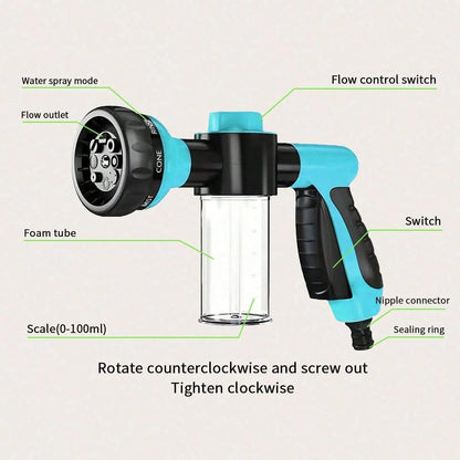 5pcs Pet Grooming Tool Set: Make Bathing Your Dog or Cat Easier with Hose Spray Nozzle, Foamer, Soap Dispenser & More!