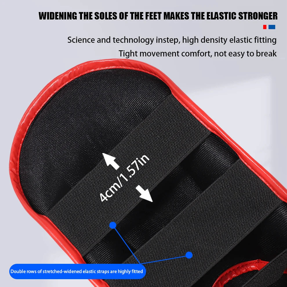 1 Pair High-Quality Boxing Shin Guards Ankle Protector MMA Muay Thai Training Leg Warmers Light Kicking Shin Pads Leg Guard