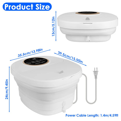 Electric Collapsible Foot Soaker Tub with Remote Control