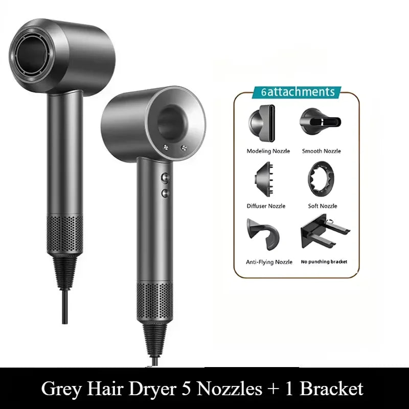 Salon-Grade 110K RPM Hair Dryer with 10M Negative Ions & Collagen Care, Smart Constant Temp for Frizz-Free Hair