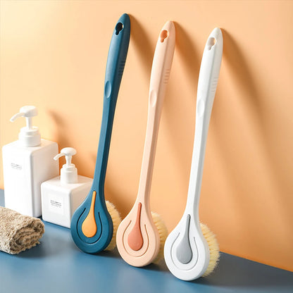 Bath Brush Long Handle Soft Hair Bath Brush Back Ball Brush Bathroom Body Brushes Mud Back Scrubber Shower Massage Brush