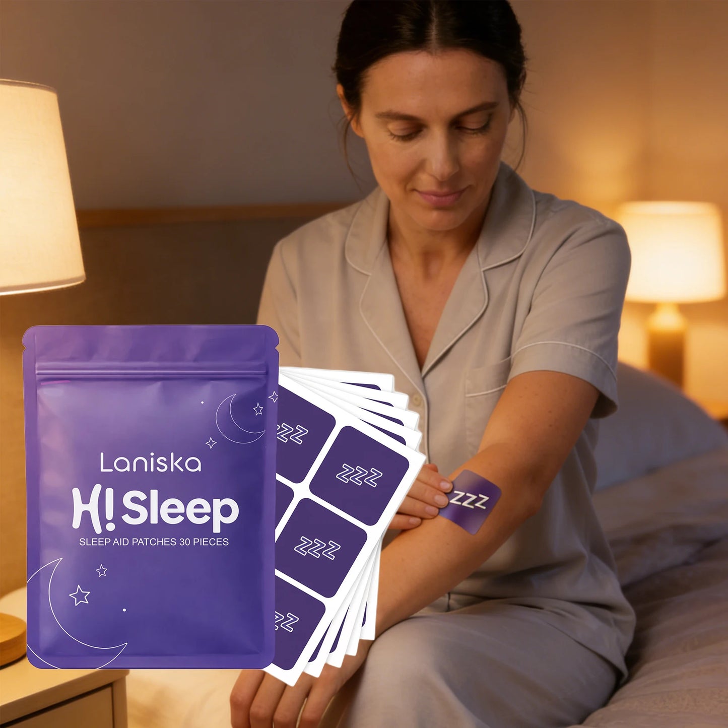 30 Pieces Sleep Aid Patch Improve Sleep Quality Relieve Insomnia Strips for Men and Women Long-Lasting Comfort Better Sleep Care