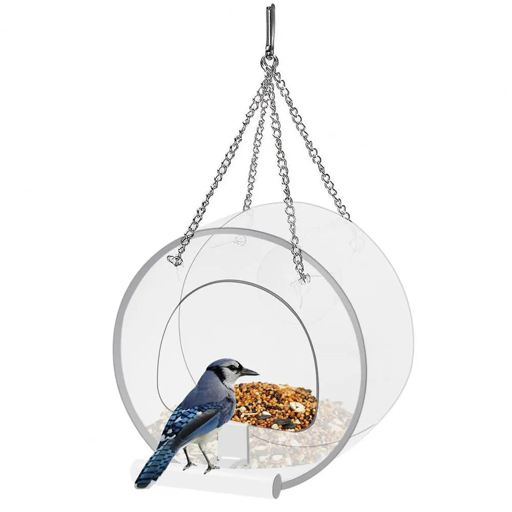Bird Feeder Foot Feeding Tool Outdoor Bird Feeder Hanging Nut Feeding Multiple Hole Dispenser Holder Food Container
