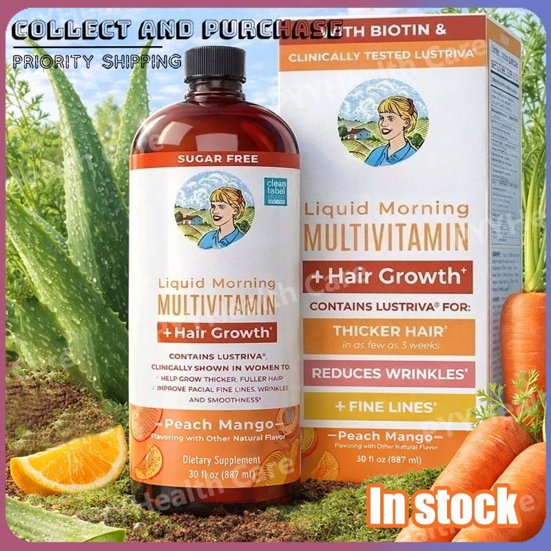 Liquid Multivitamin with Biotin and Vitamin B Complex Supports Healthy Hair & Skin Formula Daily Beauty Nutrition