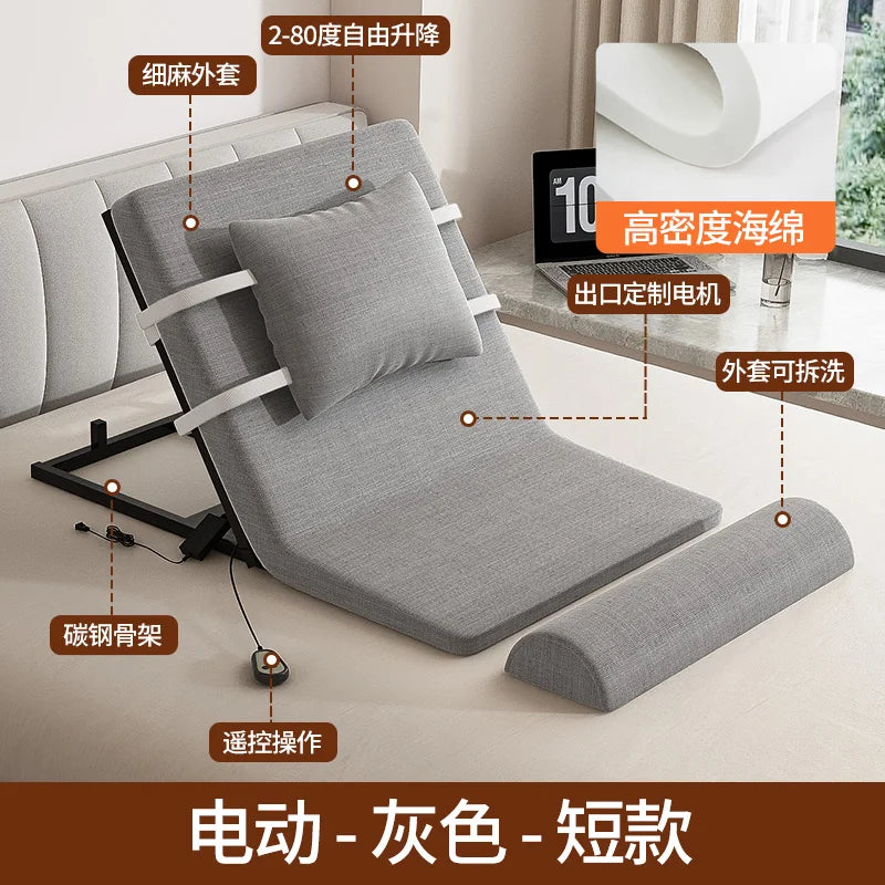 Elderly Electric Adjustable Bed - Home Hospital Use, 5-Position Lift Recliner, Remote Control, Back Massage, USB Charging