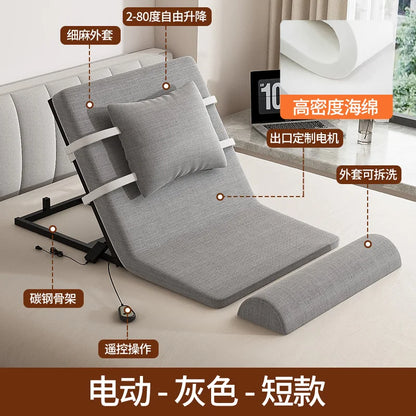 Elderly Electric Adjustable Bed - Home Hospital Use, 5-Position Lift Recliner, Remote Control, Back Massage, USB Charging