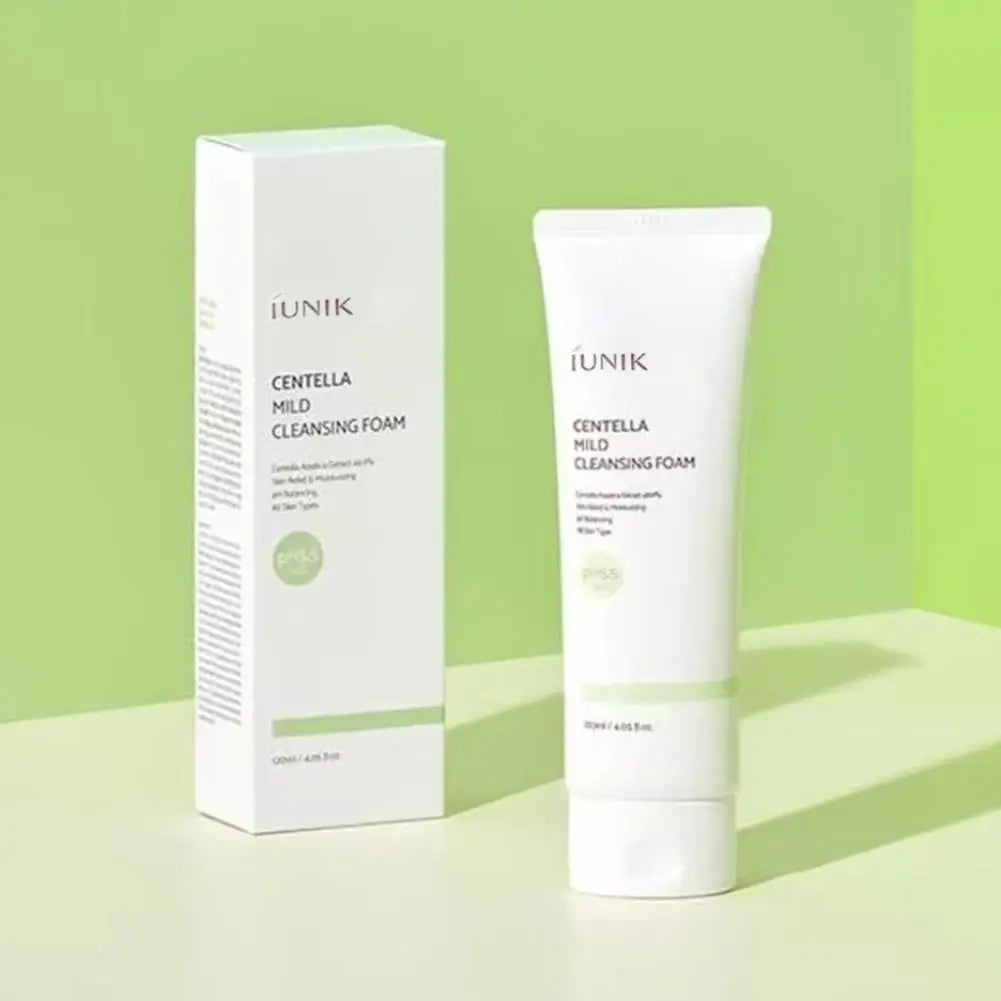 Vegan Centella Asiatica Calming Cleanser IUNIK Mild Cleansing Foam Propolis Vitamin Moisturizing Cleanser Korean Skin Care