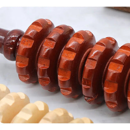 Leg Belly Relief Yoga Wood Therapy Wooden Exercise Roller Trigger Point Massager Health Care Tool Muscle Roller Sticks