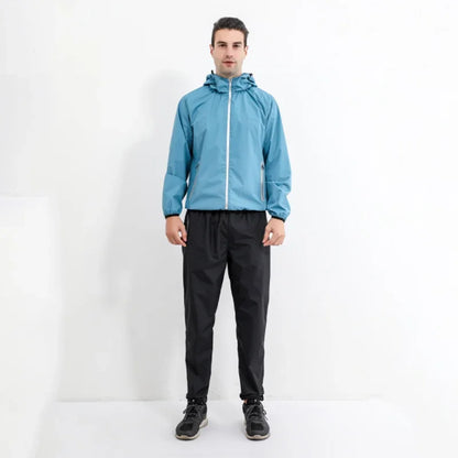 Profession Sauna Suit Men Boxing Training Waterproof Sportswear for Women Gym Clothing Full Body Sweating Suits for Weight Loss