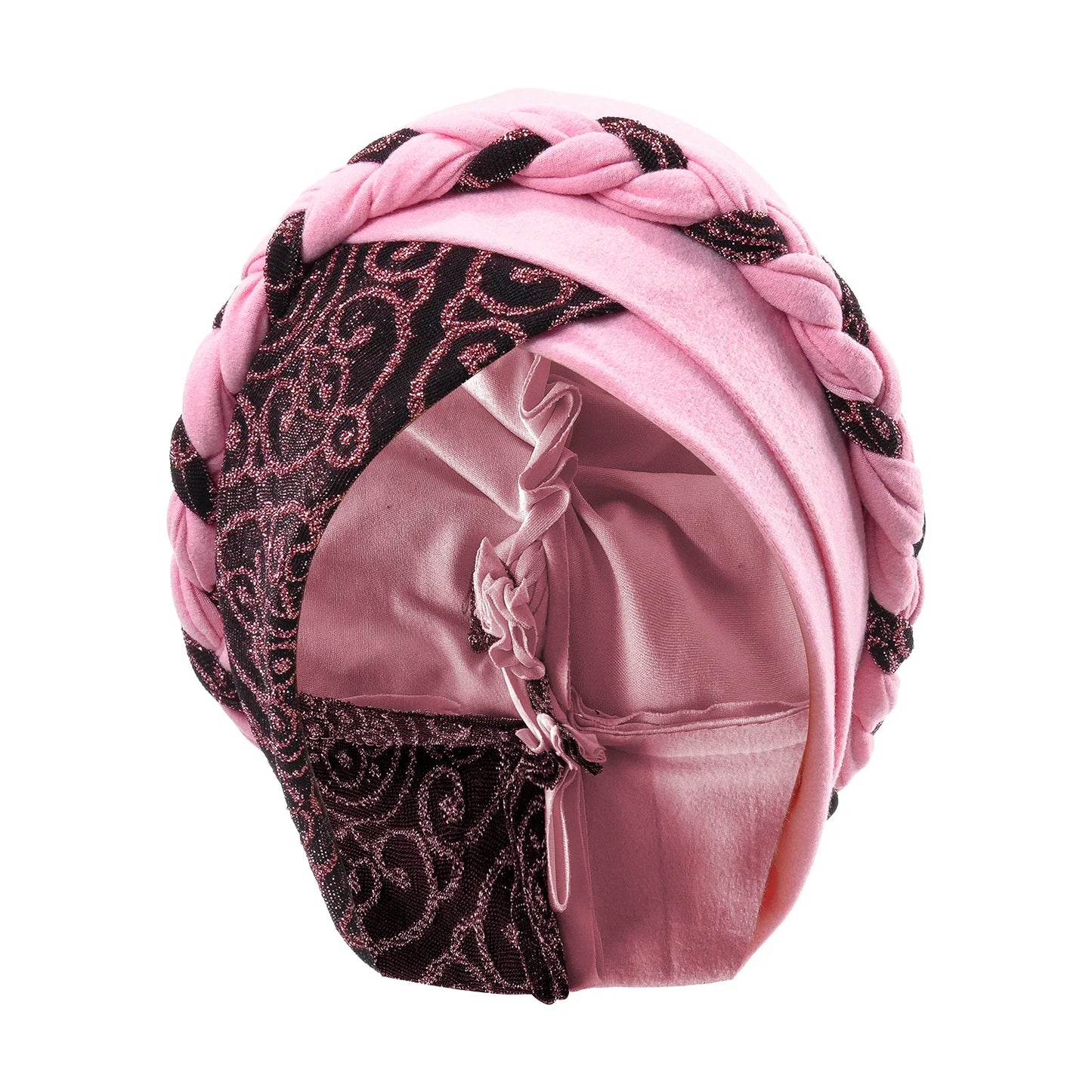 2024 Head Scarf for Muslim Women Turban Cap Ladies Islamic Print Bonnet Hat Braid Headband Turbante Mujer Beanies Hats