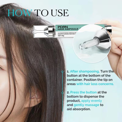 PRN Hair Ampoule: Concentrated Oil, Keratin/Coconut Oil, Deeply Moisturizes & Boosts Scalp Hydration