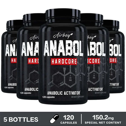 120pcs Anabol Hardcore Supplement - Natural Anabolic Muscle Growth, Enhance Men's Abs, Post-workout Muscle Recovery SupplementSu