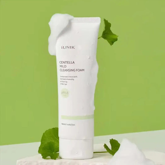 Vegan Centella Asiatica Calming Cleanser IUNIK Mild Cleansing Foam Propolis Vitamin Moisturizing Cleanser Korean Skin Care