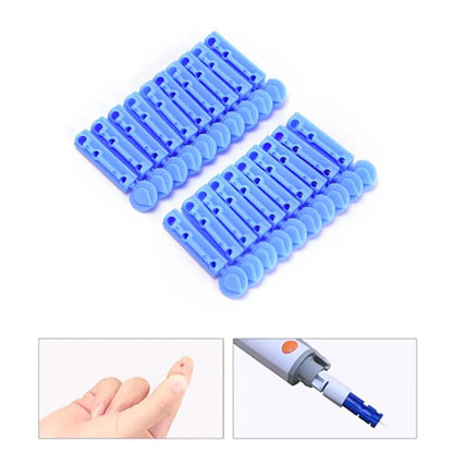 Lancet Pen Adjustable Depth Blood Sampling Glucose Test Pen for Diabetics Blood Collect Lancing Device