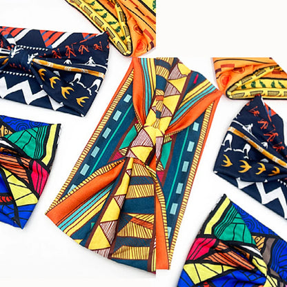 1 Pcs European American Women'S Bohemian Style Elastic Headscarf Yoga fitness Running  ventilation Wide Brimmed Hair Accessories