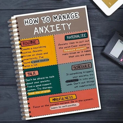 Stress Book, Emotion Regulation Guide, Portable Emotional Regulation Diary For Mental Health At Home And School