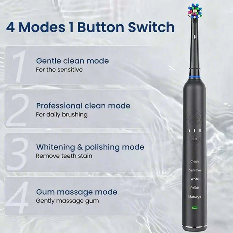 Oral B Ultra Electric Toothbrush 3D Rotation Rechargeable Teeth Brush Pressure Sensor 4 Brushing Modes 2 Min Timer