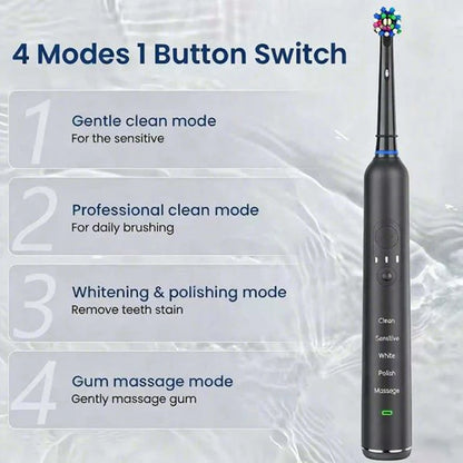 Oral B Ultra Electric Toothbrush 3D Rotation Rechargeable Teeth Brush Pressure Sensor 4 Brushing Modes 2 Min Timer