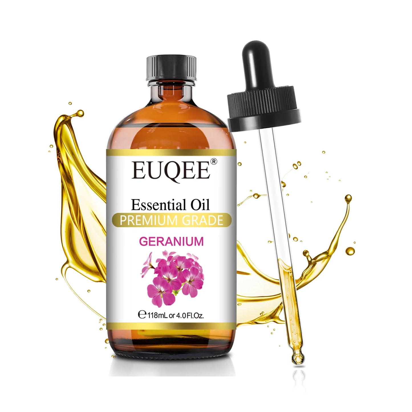 EUQEE 118ml (4 fl. oz) Pure Essential Oil-Sweet Orange Bergamot Cinnamon Lavender Tea tree Premium Aromatherapy Oil for Diffuser