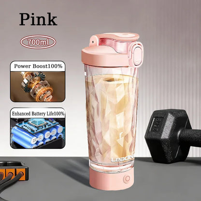 Portable Blenders Cup 700ml Rechargeable Electric Mixing Cup Protein Powder Shaker Cup for Sports Travel Home Milk Coffee Mixer