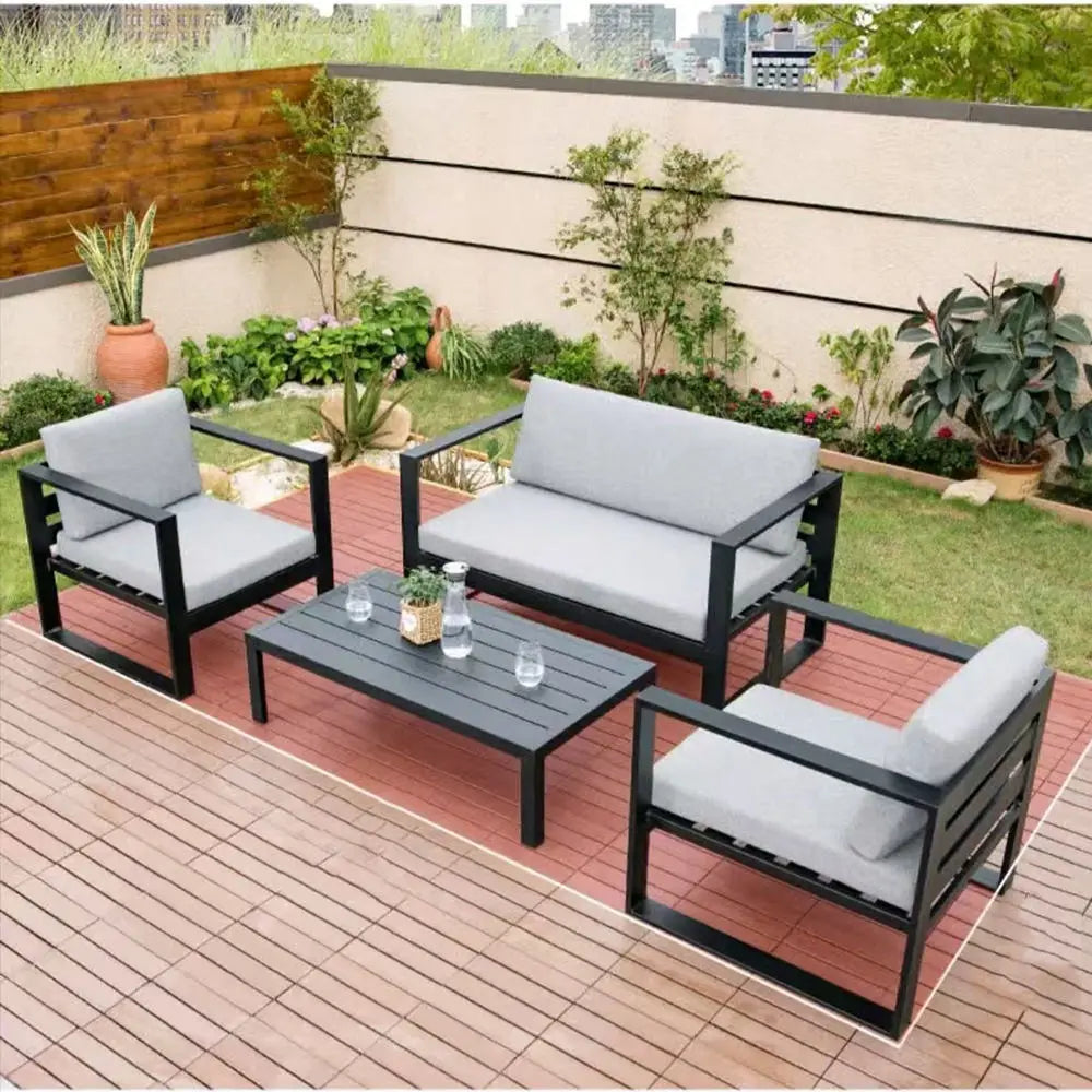 Best Price  Aluminum  Patio Sofa  Garden Sofa Outdoor Sofas for Hotel Courtyard