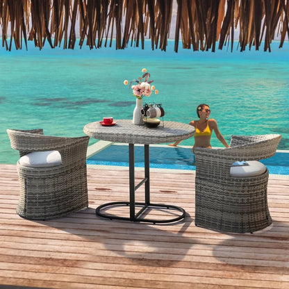 3 Piece Outdoor Patio Bistro Set