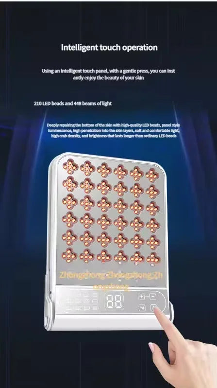 NEW Red Light Therapy Led Facial Infrared Panel 4 Wavelengths 415nm 590nm 630nm 850nm Light LED Beauty Devices for Face and Body