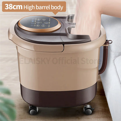 Foot Bath Artifact Footbath Household Electric Massage Heating Foot Bath Barrel with Automatic Foot Tub Foot Bath Massager