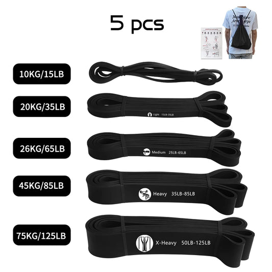 Exercise Elastic Band For Sport Strength Pull Up Assist Band Heavy Duty Resistance Band  Workout Pilates Fitness Equipment