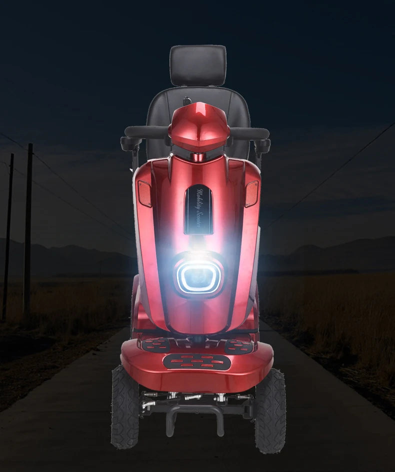Travel 4 Wheels Elderly Electric Scooter Disabled Handicapped Folding Mobility Scooter For Seniors
