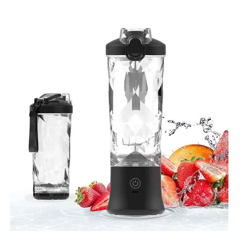 600ml USB rechargeable portable smoothie blender, mini personal fresh juice blender, electric smoothie juicing tool