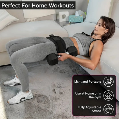 Dumbbell Exercise Belt Hip Thrust Weight-Bearing For Effective Glute Bridge Workout Waist Weight Training Kettlebells