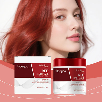 Collagen Hair Mask for Red Blue Brown Hair Color Supplement Deeply Nourish Anti Frizz Drying Rough Damaged Hair Treatment Mask