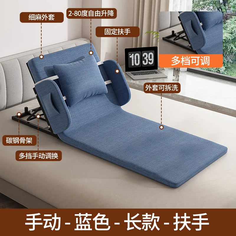 Elderly Electric Adjustable Bed - Home Hospital Use, 5-Position Lift Recliner, Remote Control, Back Massage, USB Charging