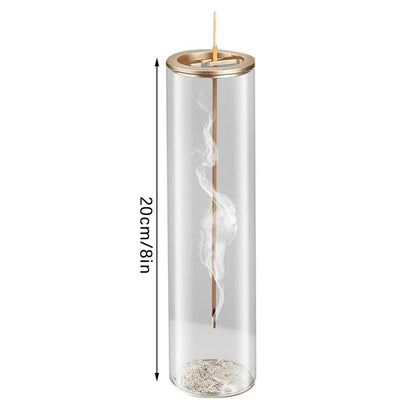 Incense Holder Incense Holder For Sticks Removable Glass Ash Catcher Mess-Free Incense Burner Meditation Yoga Spa And With Decor