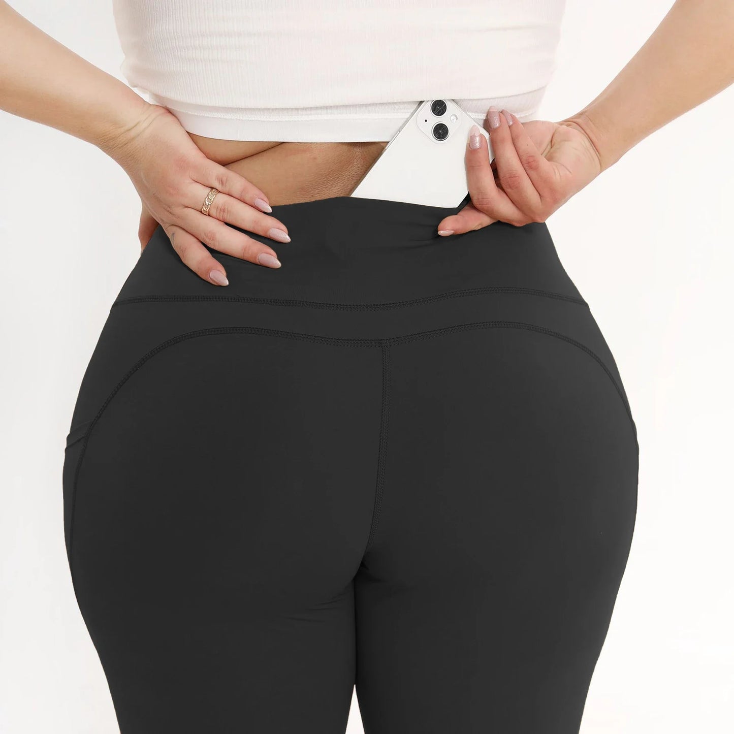 3 Pack Plus Size High Waisted Tummy Control Leggings