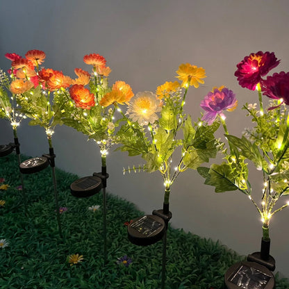 Solar Lights Outdoor Lighting Garden Lights Snow Lotus Lawn Lights Patio Patio Garden Decorative Flower Party Wedding Lights