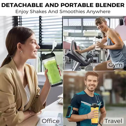 600ml USB rechargeable portable smoothie blender, mini personal fresh juice blender, electric smoothie juicing tool