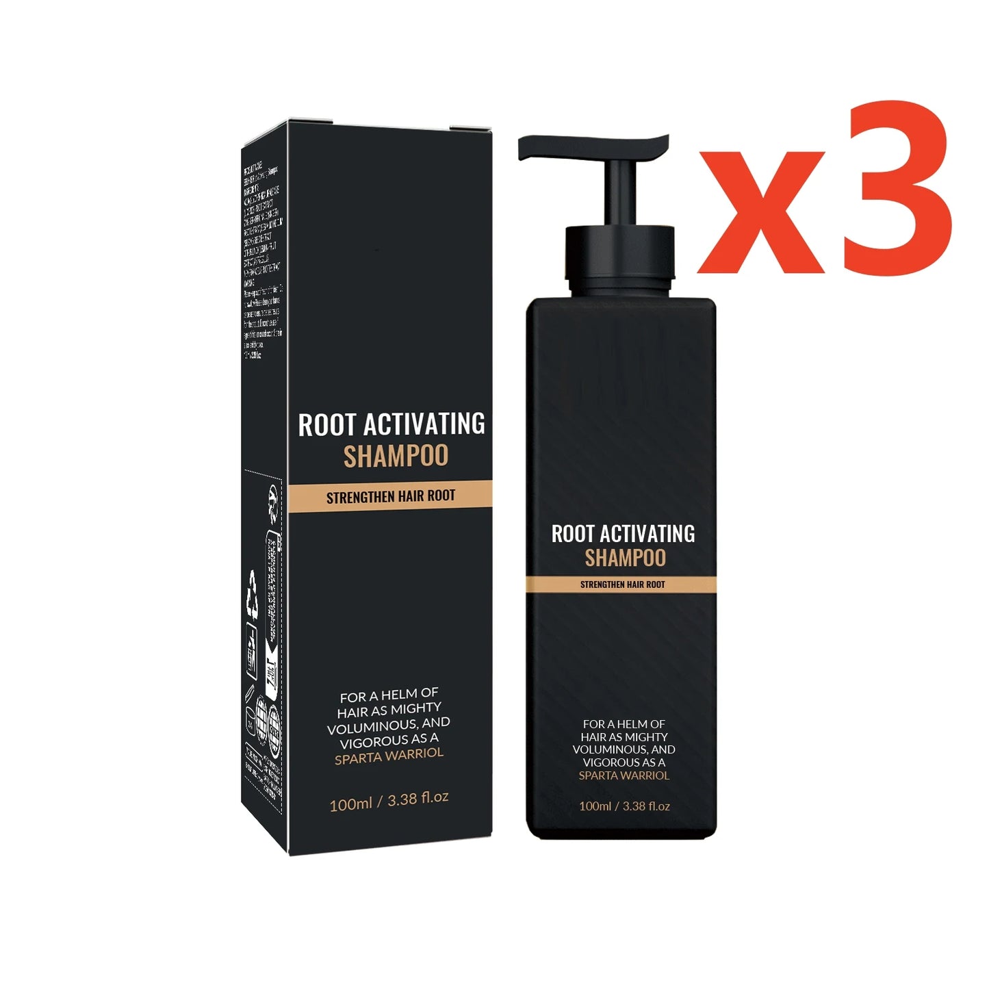 Hair Growth Shampoo for Men Root Activator Strengthening Moisturizing Gently Cleanse Repair Improve Volume Thinning Hair Shampoo