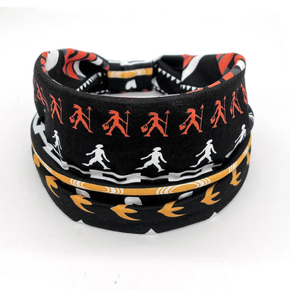 1 Pcs European American Women'S Bohemian Style Elastic Headscarf Yoga fitness Running  ventilation Wide Brimmed Hair Accessories