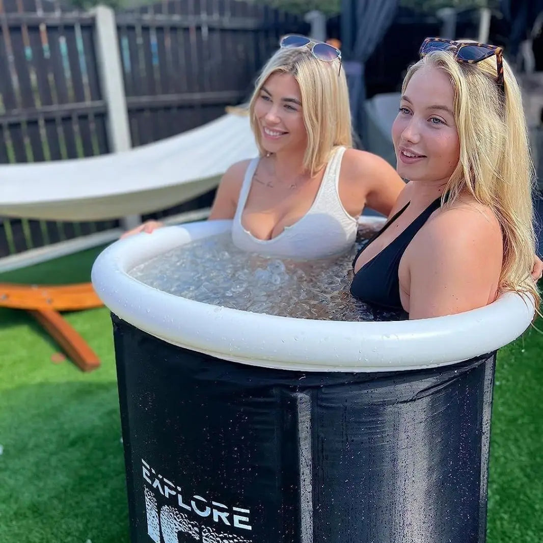 Home folding ice bucket, adult bath ice bucket, PVC cold therapy portable folding ice bathtub, post exercise therapyice bathtub