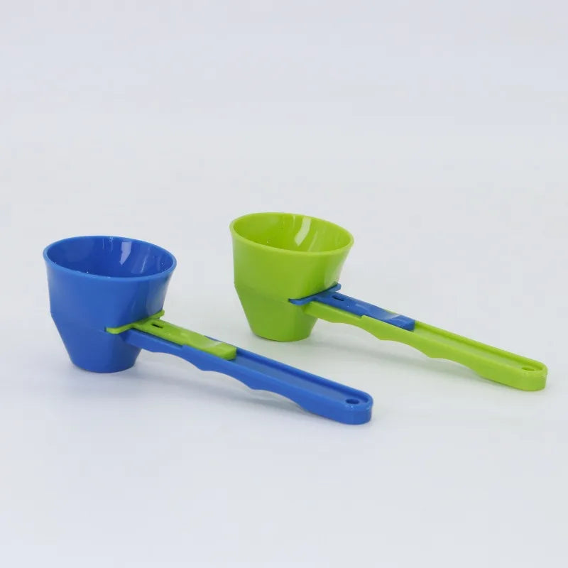 2PCS Creative Protein Powder Scoop with Adjustable Sliding Design Leak-proof Plastic Measuring Spoon for Coffee Kitchen Tools
