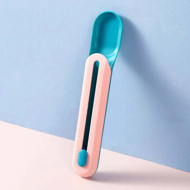 Pet Feeding Spoon Cat Strip Squeezer Puppy Kitty Liquid Food Feeder Multi Use Mini Pet Can Opener Eating Supplies Puppy Cats