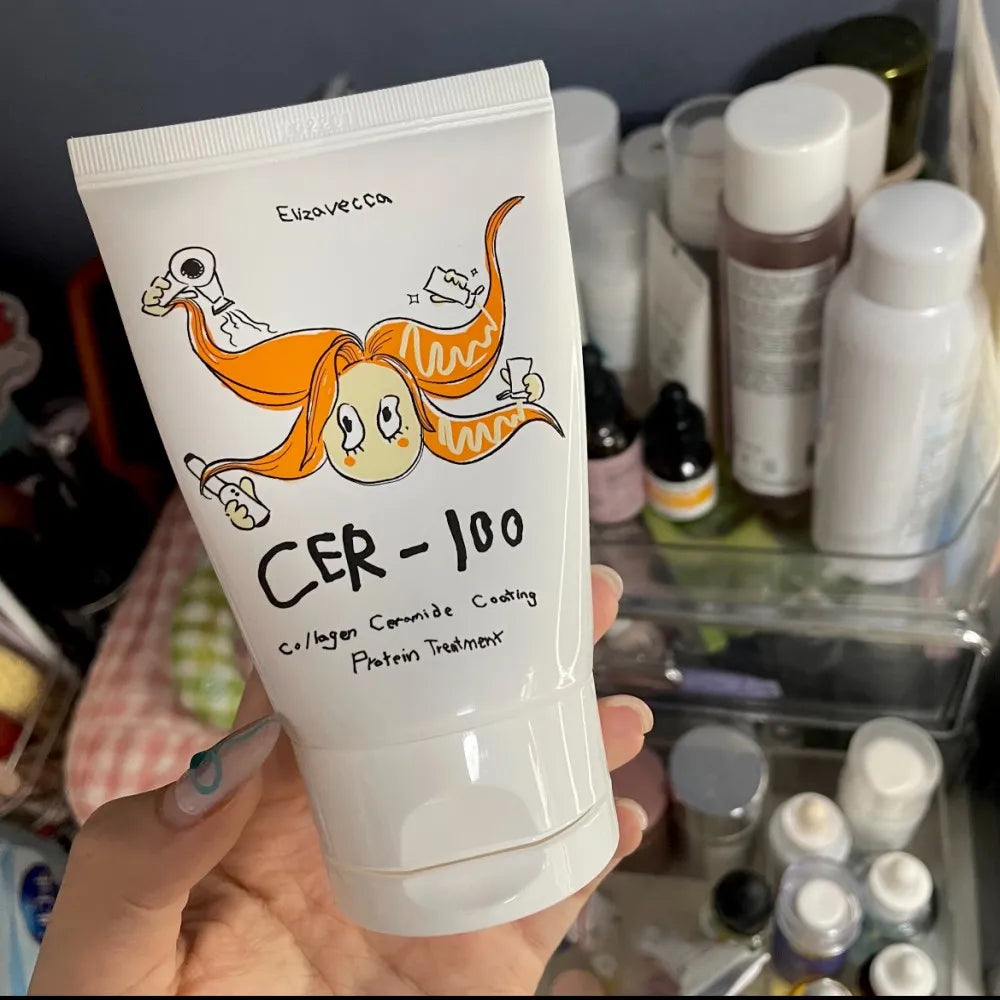 Korean Cer-100 Hair Treatment Care Mask Protein Coating Collagen Keratin Repair Damaged Prevent Hair Breakage Improve Frizz