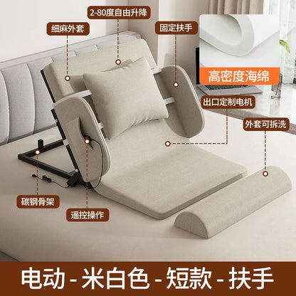 Elderly Electric Adjustable Bed - Home Hospital Use, 5-Position Lift Recliner, Remote Control, Back Massage, USB Charging